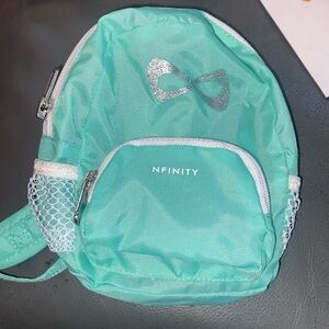 Nfinity American girl cheer backpack that includes water bottle